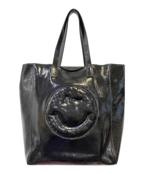 ANYA HINDMARCH（アニヤ・ハインドマーチ）ANYA HINDMARCH (アニヤ・ハインドマーチ) トートバッグ ブラックの古着・服飾アイテム