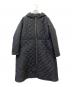 THREE SQUARE（スリースクエア）の古着「キルティングコート」｜ブラック