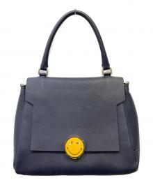 ANYA HINDMARCH（アニヤ・ハインドマーチ）の古着「ショルダーバッグ」｜ネイビー