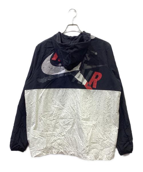 NIKE（ナイキ）NIKE (ナイキ) ナイロンジャケット ブラック×ホワイト サイズ:XLの古着・服飾アイテム
