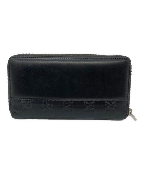 GUCCI（グッチ）GUCCI (グッチ) 長財布 ブラックの古着・服飾アイテム