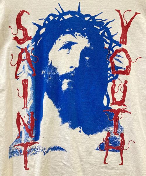 SAINT MICHAEL（セントマイケル）SAINT MICHAEL (セントマイケル) 半袖カットソー ホワイト サイズ:Ｌの古着・服飾アイテム