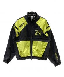 adidas（アディダス）の古着「モトデニムジャケット」｜グレー×イエロー