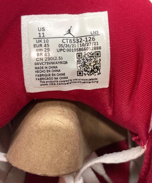 NIKE（ナイキ）NIKE (ナイキ) エアジョーダン3レトロ ホワイト×レッド サイズ:29cmの古着・服飾アイテム