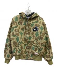 X-LARGE（エクストララージ）の古着「中綿ジャケット」｜カーキ