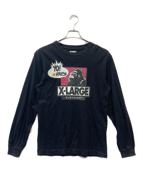 X-LARGE（エクストララージ）X-LARGE (エクストララージ) 長袖カットソー ブラック サイズ:SIZE Sの古着・服飾アイテム