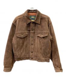 不明（フメイ）の古着「スウェードジャケット」｜ブラウン