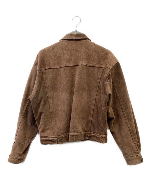 不明（フメイ）不明 (フメイ) スウェードジャケット ブラウン サイズ:Lの古着・服飾アイテム