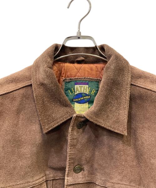 不明（フメイ）不明 (フメイ) スウェードジャケット ブラウン サイズ:Lの古着・服飾アイテム