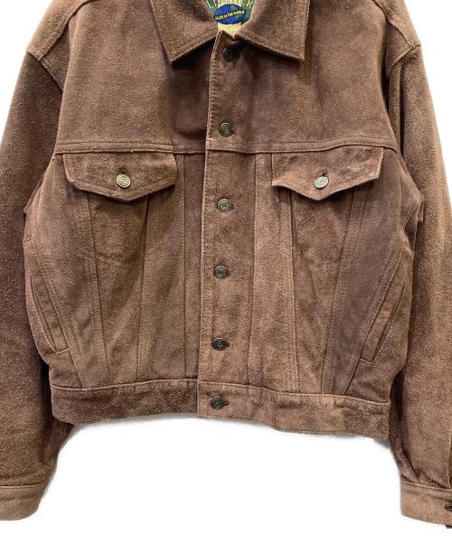 不明（フメイ）不明 (フメイ) スウェードジャケット ブラウン サイズ:Lの古着・服飾アイテム