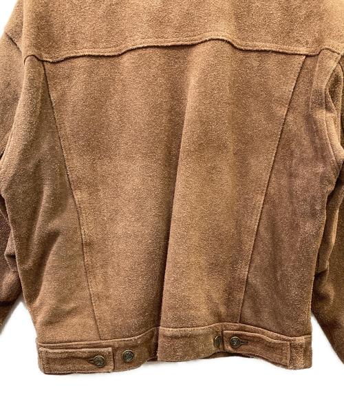 不明（フメイ）不明 (フメイ) スウェードジャケット ブラウン サイズ:Lの古着・服飾アイテム