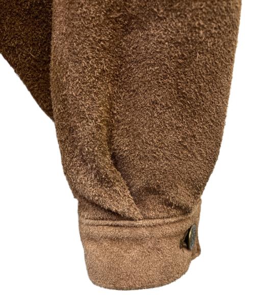 不明（フメイ）不明 (フメイ) スウェードジャケット ブラウン サイズ:Lの古着・服飾アイテム