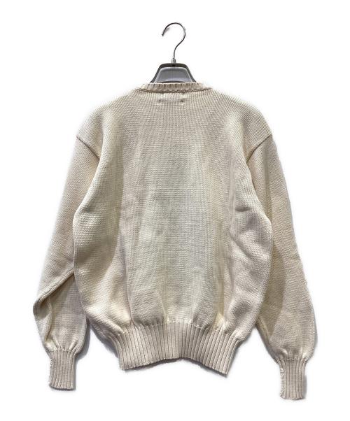 POLO RALPH LAUREN（ポロ・ラルフローレン）POLO RALPH LAUREN (ポロ・ラルフローレン) 厚手ニット アイボリー サイズ:Lの古着・服飾アイテム