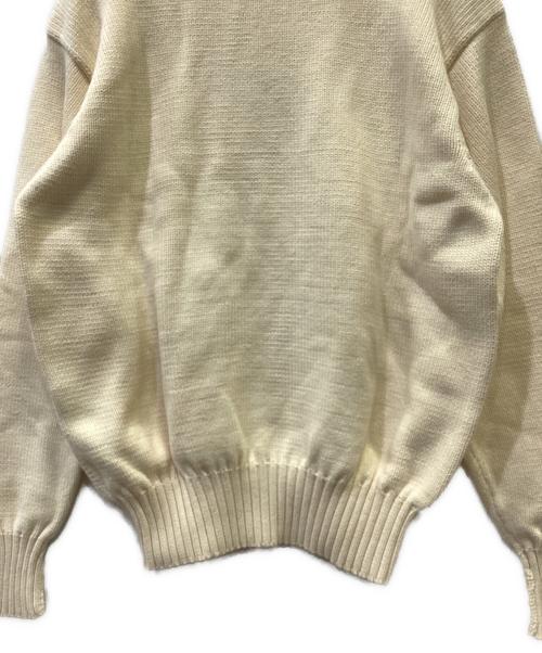 POLO RALPH LAUREN（ポロ・ラルフローレン）POLO RALPH LAUREN (ポロ・ラルフローレン) 厚手ニット アイボリー サイズ:Lの古着・服飾アイテム