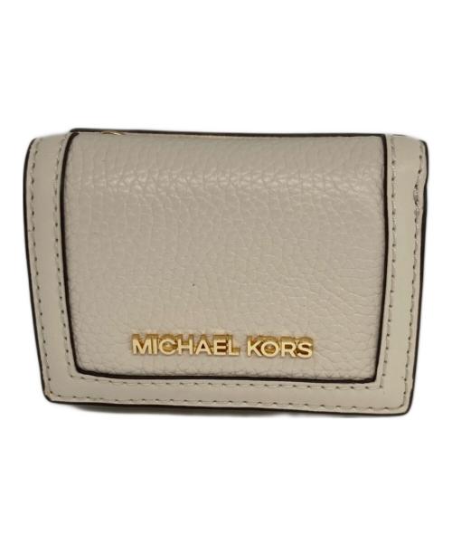 MICHAEL KORS（マイケルコース）MICHAEL KORS (マイケルコース) 3つ折り財布 アイボリーの古着・服飾アイテム