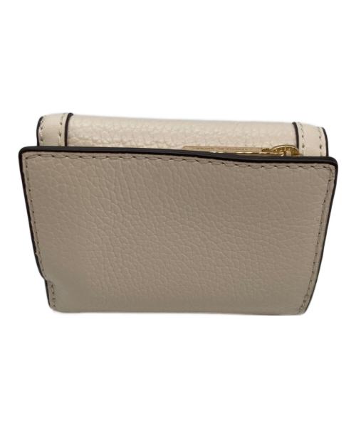 MICHAEL KORS（マイケルコース）MICHAEL KORS (マイケルコース) 3つ折り財布 アイボリーの古着・服飾アイテム