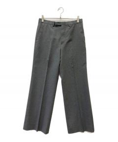 中古・古着通販】sulvam (サルバム) ウールストライプパンツ ネイビー