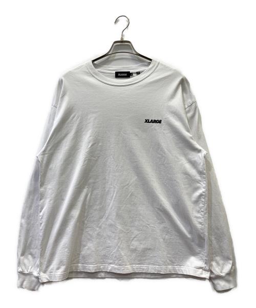 X-LARGE（エクストララージ）X-LARGE (エクストララージ) 長袖カットソー ホワイト サイズ:XLの古着・服飾アイテム