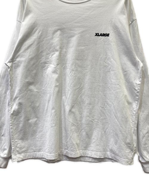 X-LARGE（エクストララージ）X-LARGE (エクストララージ) 長袖カットソー ホワイト サイズ:XLの古着・服飾アイテム