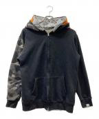 A BATHING APEア ベイシング エイプ）の古着「ジップパーカー」｜ブラック