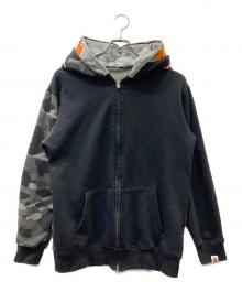A BATHING APE（ア ベイシング エイプ）の古着「ジップパーカー」｜ブラック