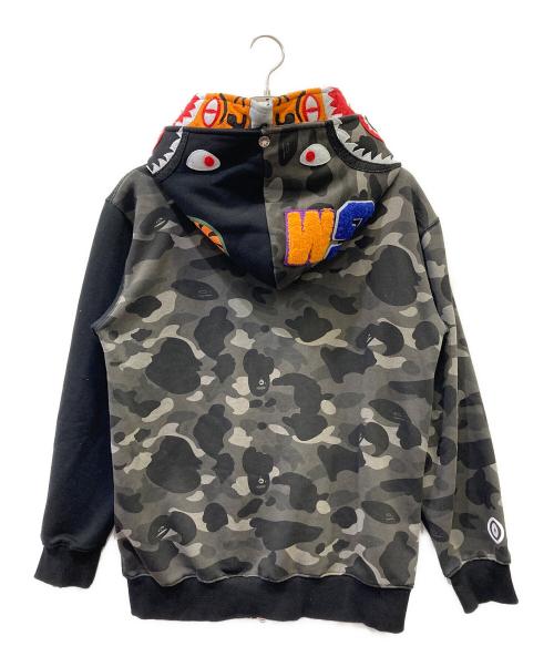 A BATHING APE（ア ベイシング エイプ）A BATHING APE (ア ベイシング エイプ) ジップパーカー ブラック サイズ:Lの古着・服飾アイテム