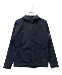 MAMMUT（マムート）の古着「マクン ソフトシェル フーデット ジャケット」｜ブラック