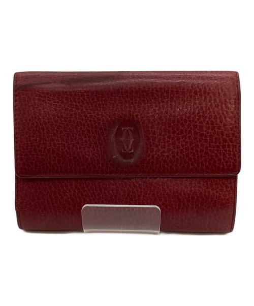 Cartier（カルティエ）Cartier (カルティエ) 3つ折り財布 ボルドーの古着・服飾アイテム