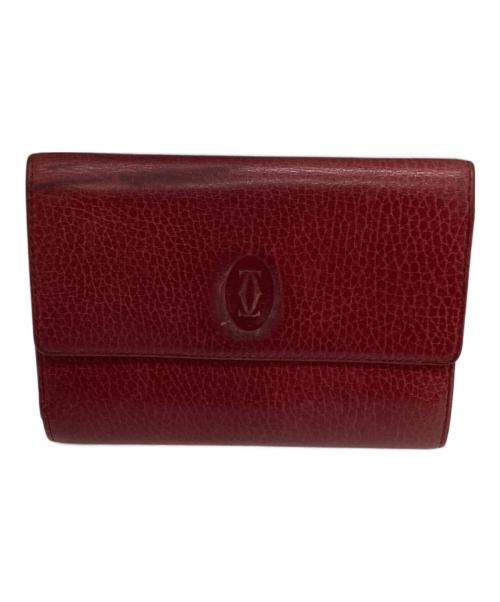 Cartier（カルティエ）Cartier (カルティエ) 3つ折り財布 ボルドーの古着・服飾アイテム