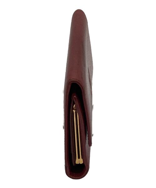Cartier（カルティエ）Cartier (カルティエ) 3つ折り財布 ボルドーの古着・服飾アイテム