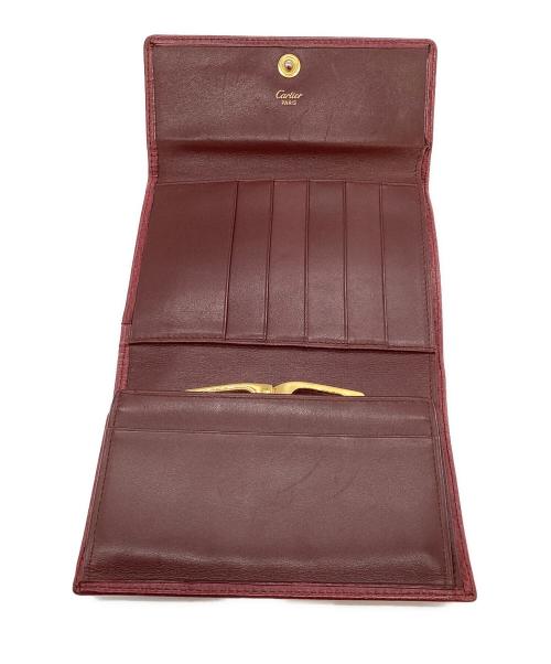 Cartier（カルティエ）Cartier (カルティエ) 3つ折り財布 ボルドーの古着・服飾アイテム