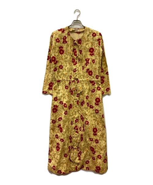 PINK HOUSE（ピンクハウス）PINK HOUSE (ピンクハウス) 長袖ワンピース イエロー サイズ:Freeの古着・服飾アイテム