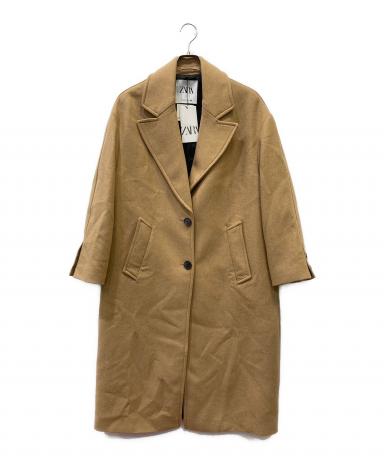 中古・古着通販】ZARA (ザラ) チェスターコート キャメル サイズ:S 未