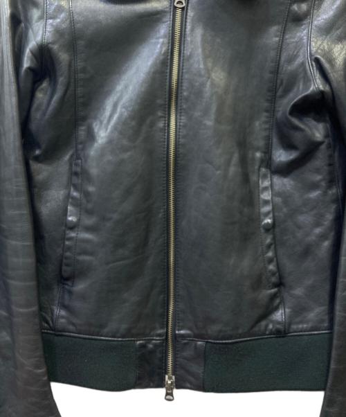 Shama（シャマ）Shama (シャマ) シングルライダースジャケット ブラック サイズ:38の古着・服飾アイテム