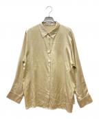 ETRE TOKYOエトレトウキョウ）の古着「ボックスシルエットシルクシャツ」｜ベージュ