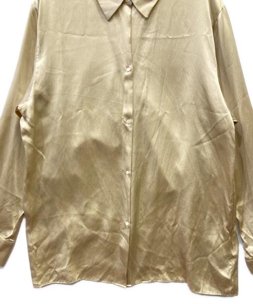 ETRE TOKYO（エトレトウキョウ）ETRE TOKYO (エトレトウキョウ) ボックスシルエットシルクシャツ ベージュ サイズ:Fの古着・服飾アイテム