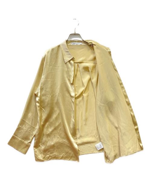 ETRE TOKYO（エトレトウキョウ）ETRE TOKYO (エトレトウキョウ) ボックスシルエットシルクシャツ ベージュ サイズ:Fの古着・服飾アイテム