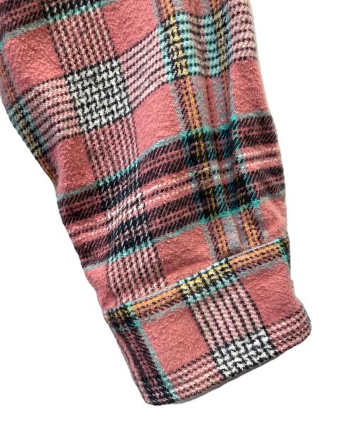 SUPREME（シュプリーム）SUPREME (シュプリーム) フーデッドネルシャツ ピンク サイズ:Sの古着・服飾アイテム