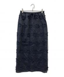 BEAUTY&YOUTH（ビューティーアンドユース）の古着「ロングレーススカート」｜ブラック