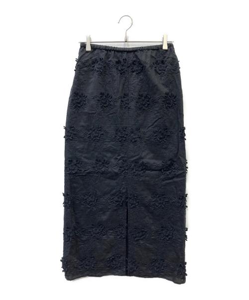 BEAUTY&YOUTH（ビューティーアンドユース）BEAUTY&YOUTH (ビューティーアンドユース) ロングレーススカート ブラック サイズ:Mの古着・服飾アイテム