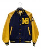 MACBETHマクベス）の古着「スタジャン」｜イエロー×ネイビー