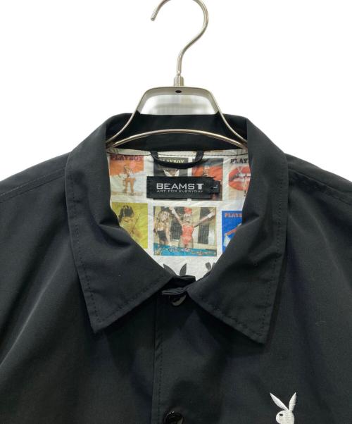 BEAMS T（ビームス ティー）BEAMS T (ビームス ティー) コーチジャケット ブラック サイズ:Lの古着・服飾アイテム