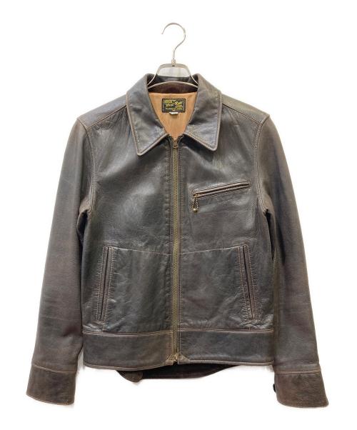 WEST RIDE（ウエストライド）WEST RIDE (ウエストライド) シングルライダースジャケット ブラウン サイズ:36の古着・服飾アイテム