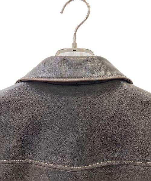 WEST RIDE（ウエストライド）WEST RIDE (ウエストライド) シングルライダースジャケット ブラウン サイズ:36の古着・服飾アイテム