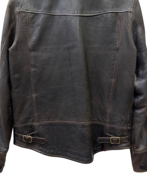 WEST RIDE（ウエストライド）WEST RIDE (ウエストライド) シングルライダースジャケット ブラウン サイズ:36の古着・服飾アイテム