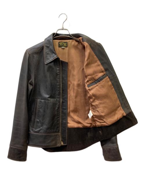 WEST RIDE（ウエストライド）WEST RIDE (ウエストライド) シングルライダースジャケット ブラウン サイズ:36の古着・服飾アイテム