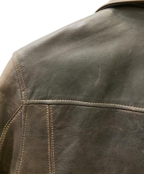 WEST RIDE（ウエストライド）WEST RIDE (ウエストライド) シングルライダースジャケット ブラウン サイズ:36の古着・服飾アイテム