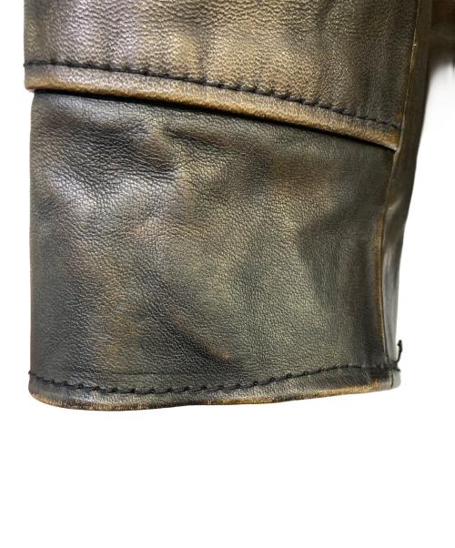 G&F WORKERS（ジーアンドエフワーカーズ）G&F WORKERS (ジーアンドエフワーカーズ) ホースハイドカーコート ブラウン サイズ:36の古着・服飾アイテム