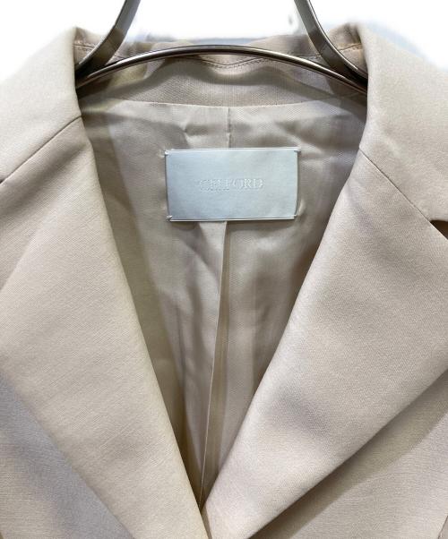 CELFORD（セルフォード）CELFORD (セルフォード) シルクウールジャケット ベージュ サイズ:SIZE 36の古着・服飾アイテム
