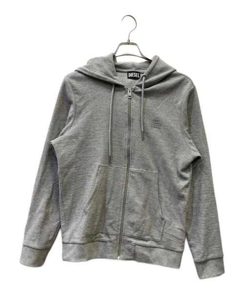 DIESEL（ディーゼル）DIESEL (ディーゼル) ジップパーカー グレー サイズ:SIZE Lの古着・服飾アイテム